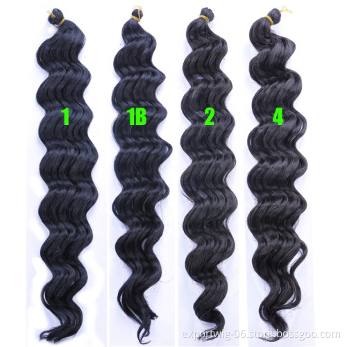 20inch 80g Premium Crochet Braiding Hair Bundles For Pre loop Deep Twist Deep Crochet Hair